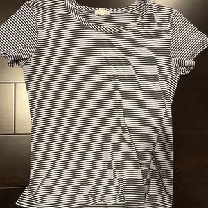 STRIPED SHORT SLEEVE TEE